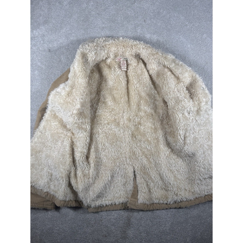 Abercrombie & Fitch Jacket Women Small Brown Sherpa Lined Preppy Y2K Bella‎ Swan - Picture 4 of 9